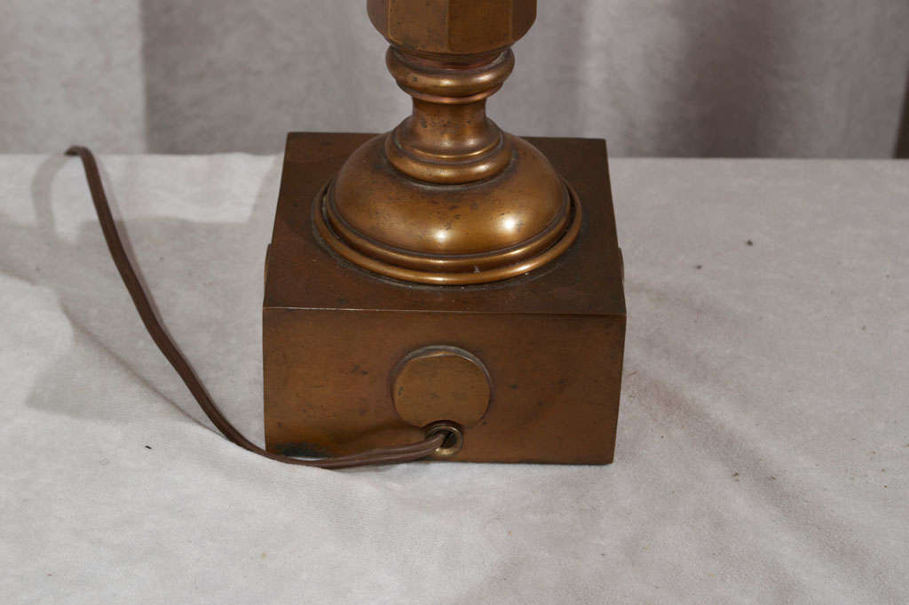 Brass and Mica Arts and Crafts Table Lamp 4