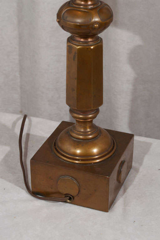 Brass and Mica Arts and Crafts Table Lamp 5