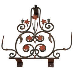 Antique Wrought Iron Candle Sconce