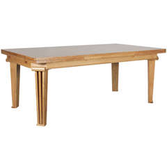 Large French 1940
s Oak Dining Table