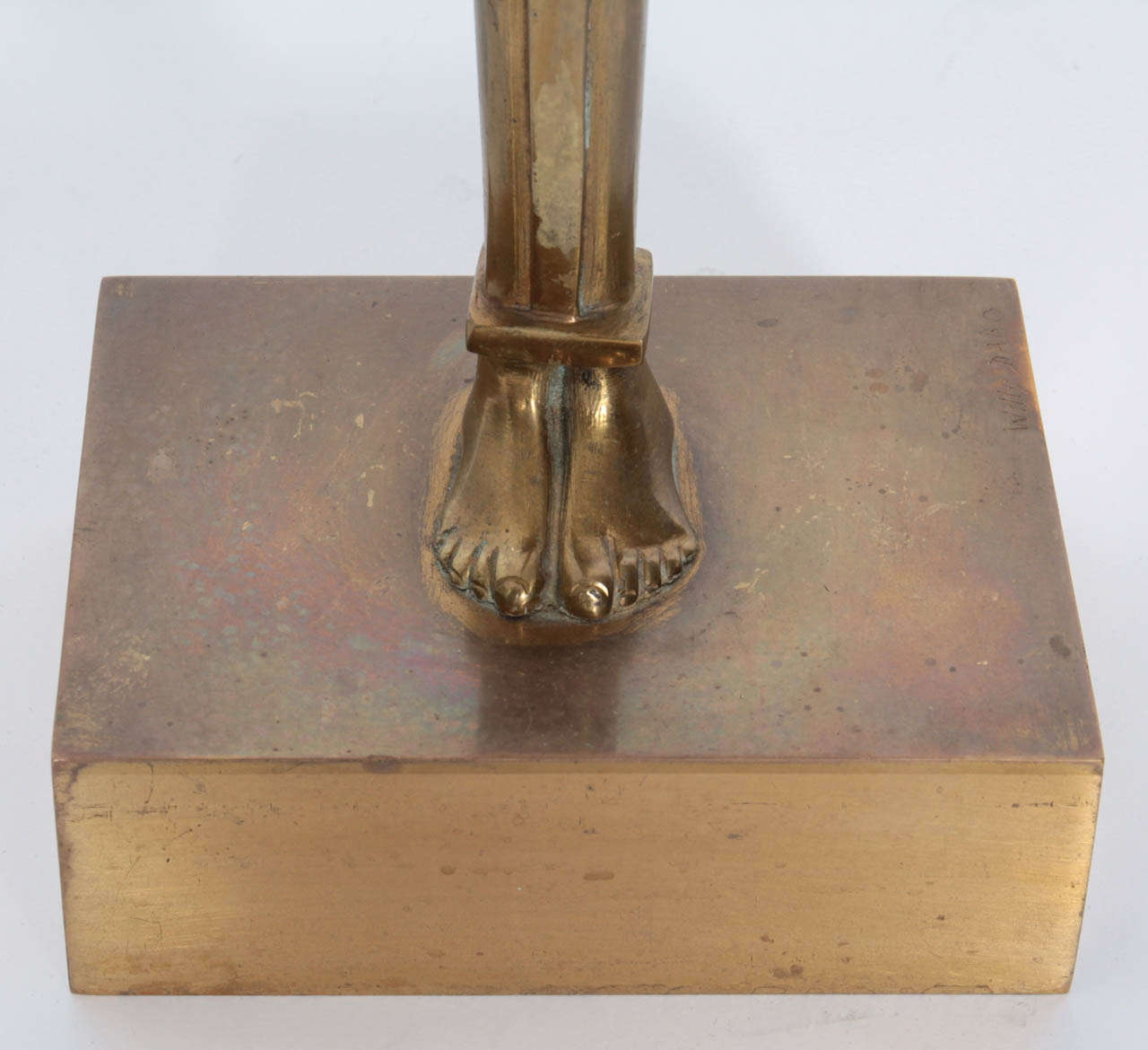 Paire de lampes en bronze de Willy Daro Bon état - En vente à New York, NY
