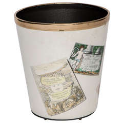 An Atelier Fornasetti Wastepaper Bin