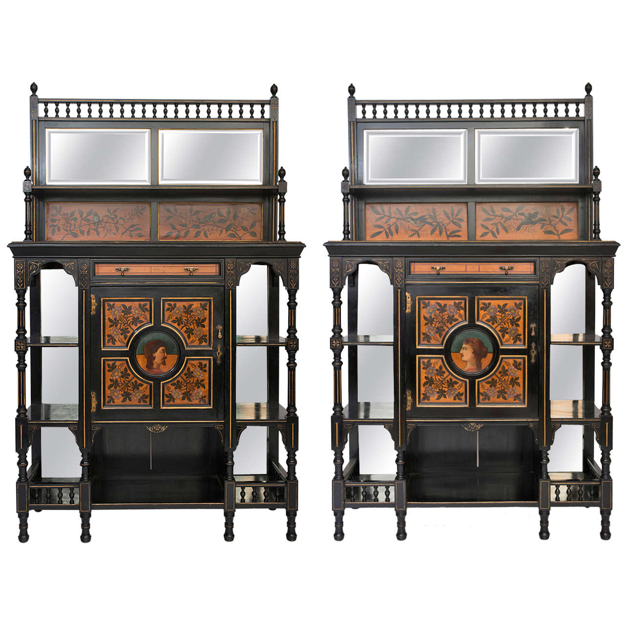 Pair of Aesthetic Movement Side at 1stDibs