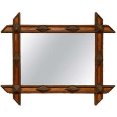 Tramp Art Frame/Mirror