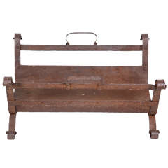 Craftsman Wrought Iron Log Holder with Handles