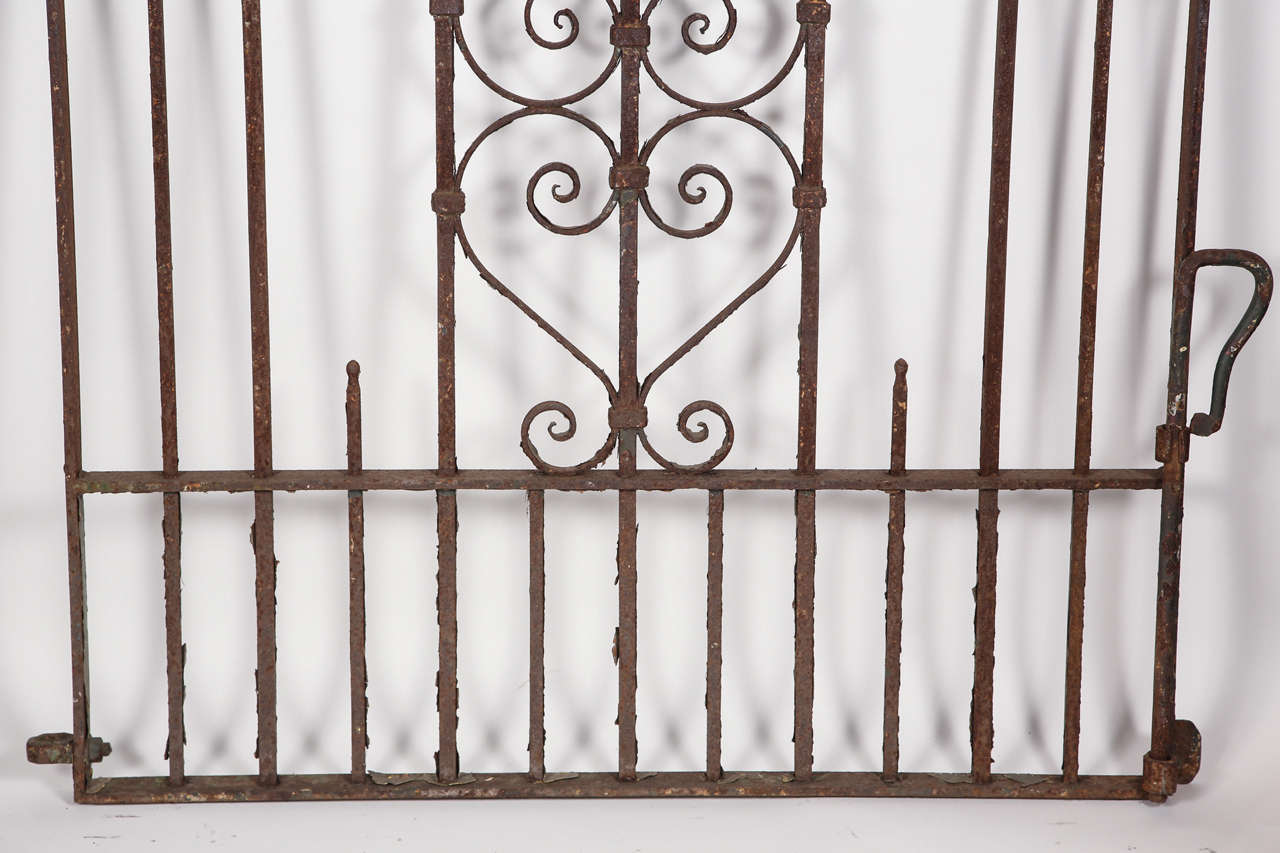 Pair of Wrought Iron Heavy Stock Gates For Sale at 1stdibs