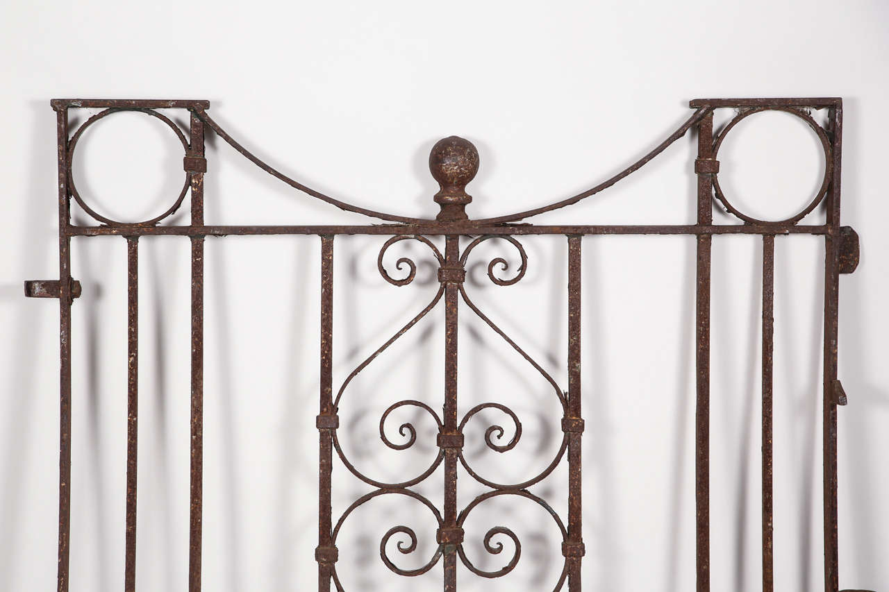 Pair of Wrought Iron Heavy Stock Gates For Sale at 1stdibs