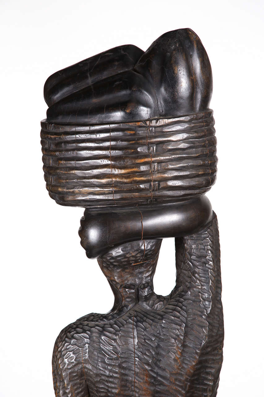 Carved Wood Statue from Haiti For Sale at 1stDibs vintage haitian