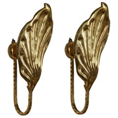 Pair of Leafs Sconces by Tomasso Barbi