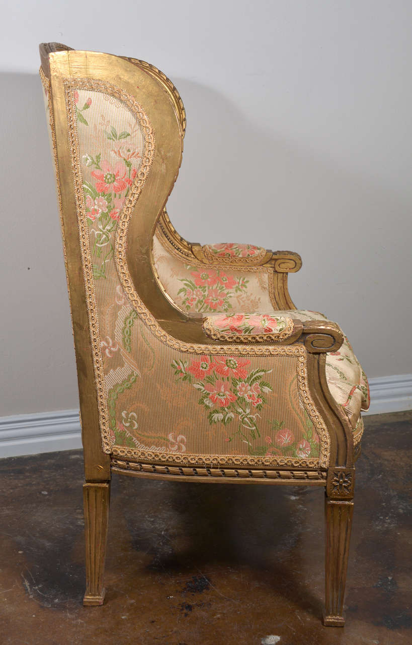 19th Century French Louis XVI Gilt Bergeres 2