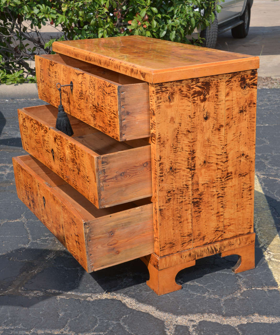 19th c Biedermeier tiger eye maple chest at 1stDibs tigers eye maple