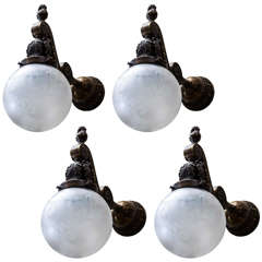 Set of Four Late Victorian Sconces