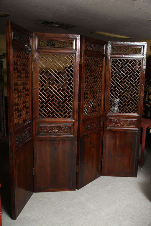19th Century Carved Wood Screen