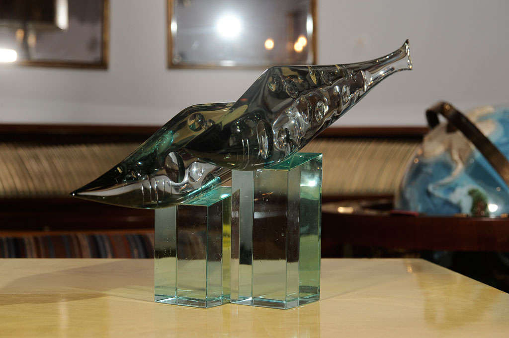 Italian Seguso Fish Sculpture Murano