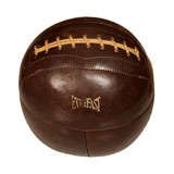 Vintage 1940s Brown Leather Medicine Ball by Everlast