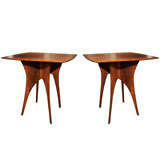 Pair of American Studio Craft Tables