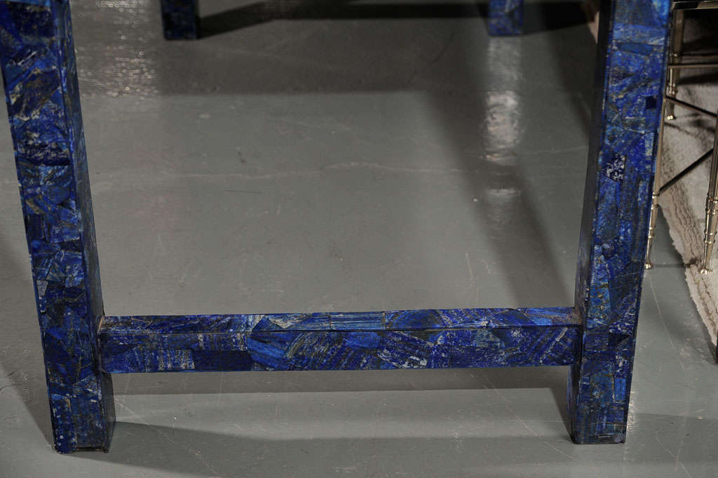 Parsons Style Lapis Lazuli Desk 4