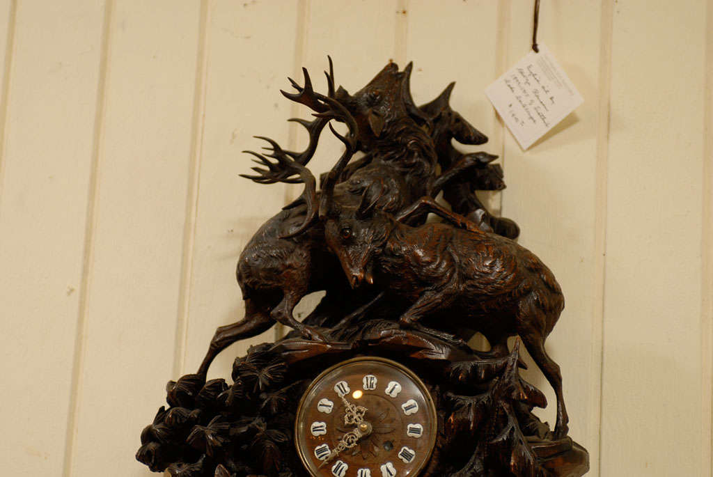 19th Century Black Forest Bracket Clock For Sale