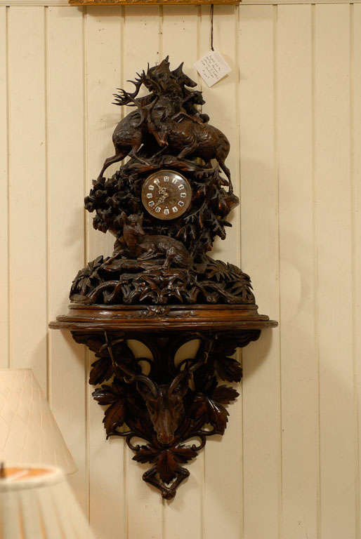 Black Forest Bracket Clock For Sale 6