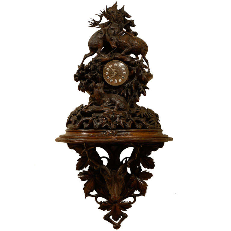 Black Forest Bracket Clock For Sale