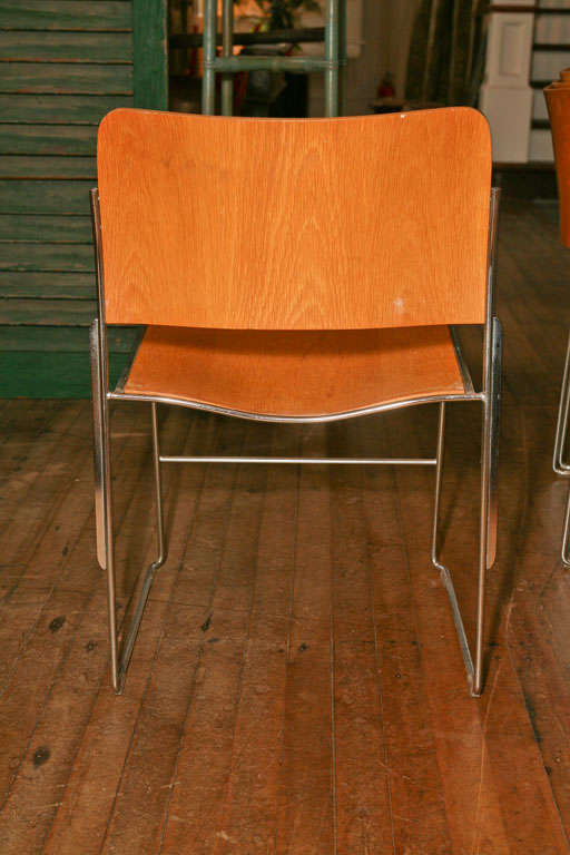 Set of Eight Stacking Chairs 3