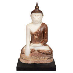 Seated Alabaster Buddha