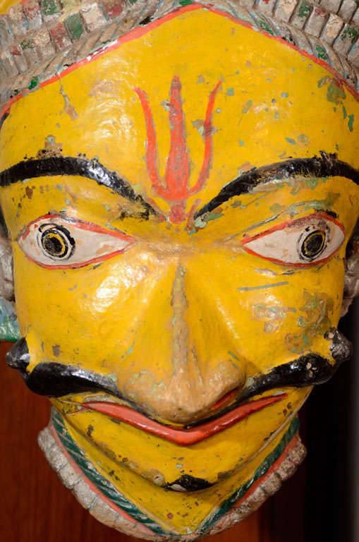Shiva and Parvati Festival Masks For Sale 1