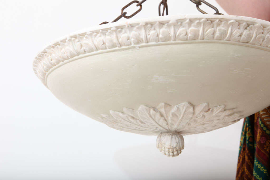 Plaster Pineapple Plafonnier Light