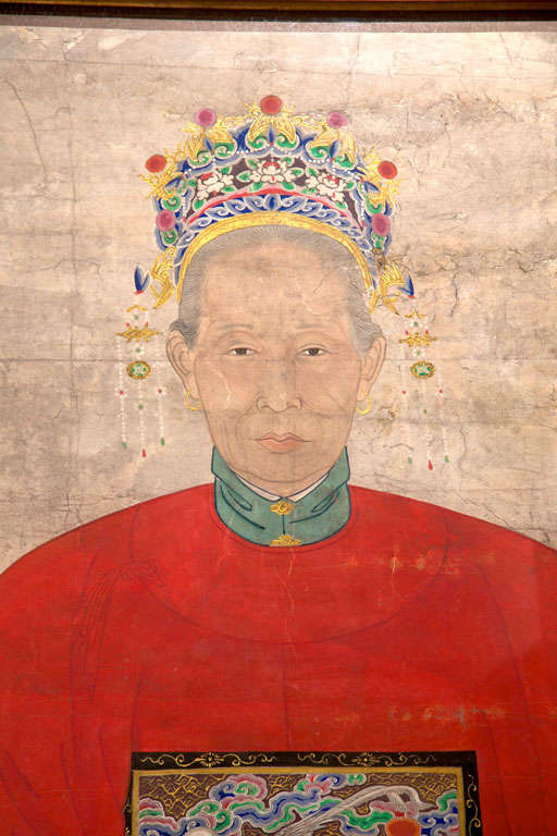 Pair Chinese Ancestral Portraits 2