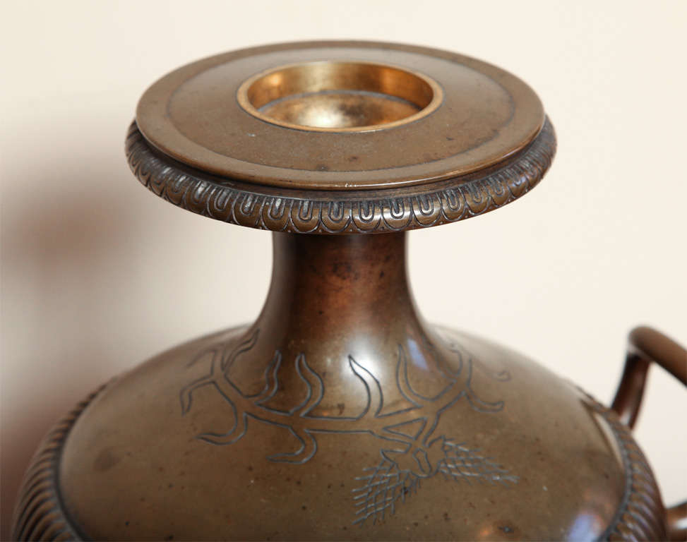 19th century Neo-classical Bronze Urn 1