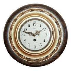 19th Century French Gilded Wall Clock