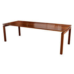 Solid walnut dining table by Strand + Hvass