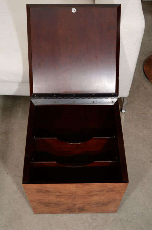 wooden record box