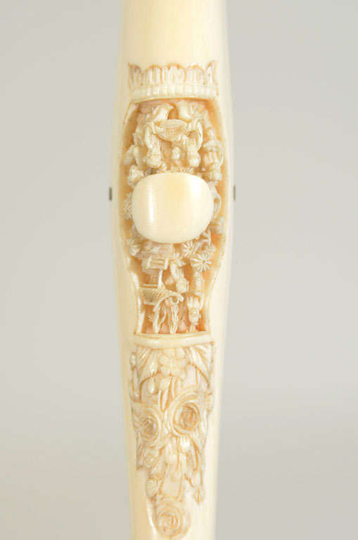 19th Century Chinese Ivory Export Glove Stretch For Sale 4