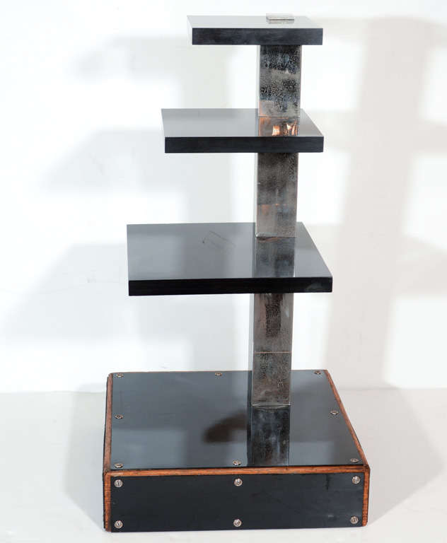 Art Deco Three TierTable from the Estate of Andy Warhol