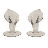 Glamourous Pair of Art Deco Calla Lilly Candlesticks