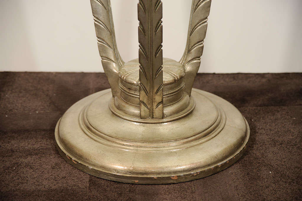 1940's Plume Occasional Table in Silver Leaf by Grosfeld House