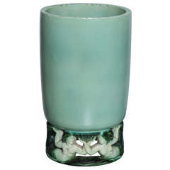 Vintage Art Deco Mermaid Ceramic Vase