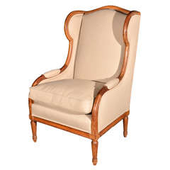 18th c French Directoire Wing Chair