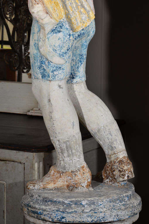 Wonderful Two-Piece Statue of a French Boy For Sale 2