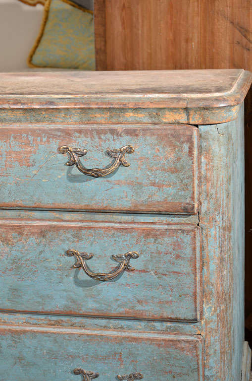 Swedish Baroque Painted Commode 2