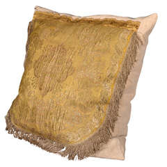 Italian Gold Brocade Pillow