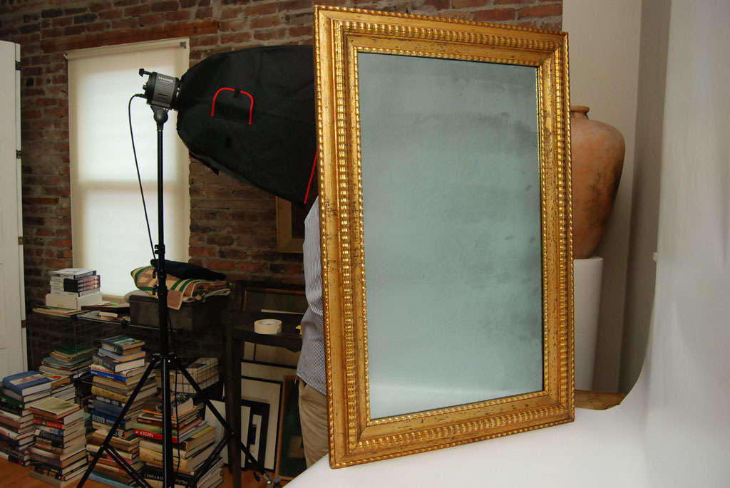 American Empire Ripple Moulding Mirror Frame