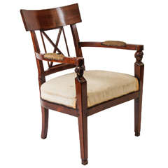 Italian Consulate Fauteuil, circa 1800 10