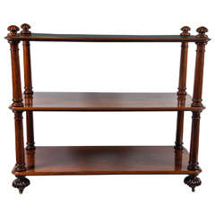 Exceptional Large English Regency Mahogany Etagere Server, circa 1820