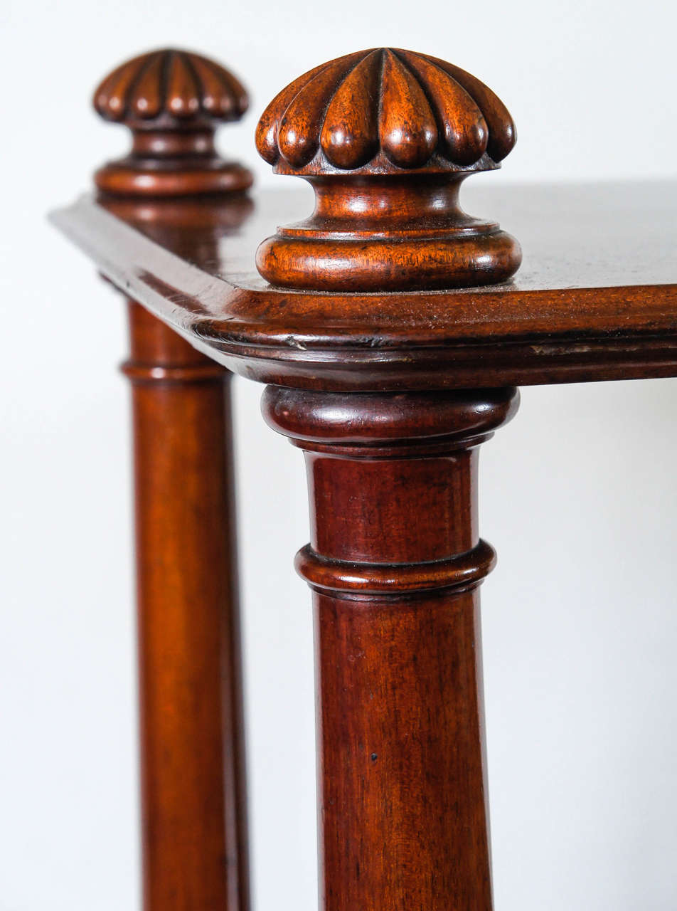 Carved Exceptional Large English Regency Mahogany Etagere Server, circa 1820
