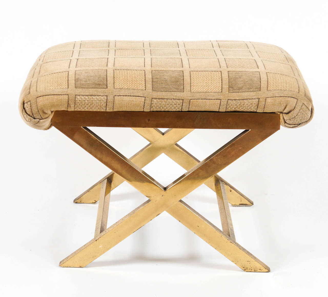 Vintage Brass XFrame Benches or Stools at 1stDibs