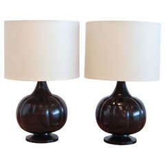 Pair of Just Andersen Table Lamps, Denmark