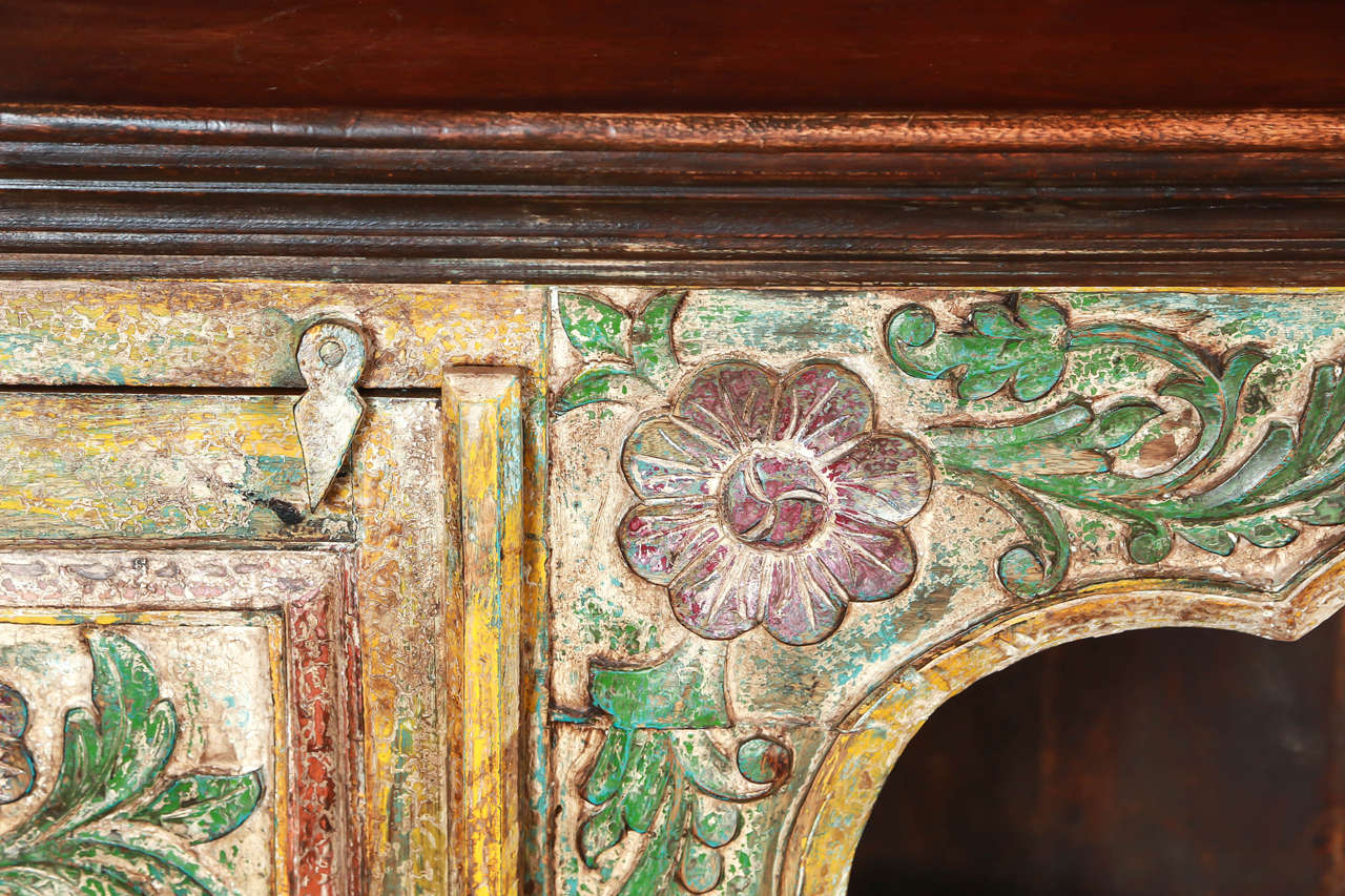 Spanish Hand-Painted Hispano Moresque Cabinet