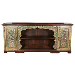 Hand-Painted Hispano Moresque Cabinet